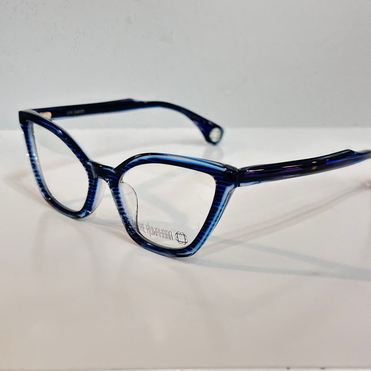 Blake Kuwahara Gaudi Pecan with Clear Lens – That Glasses Guy Optique ...