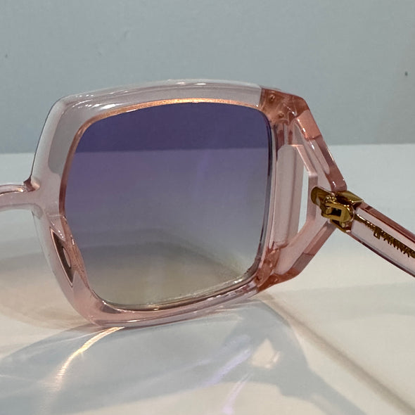 Anna Karin Karlsson Strawberry Moon Acetate Square Sunglasses in Natural