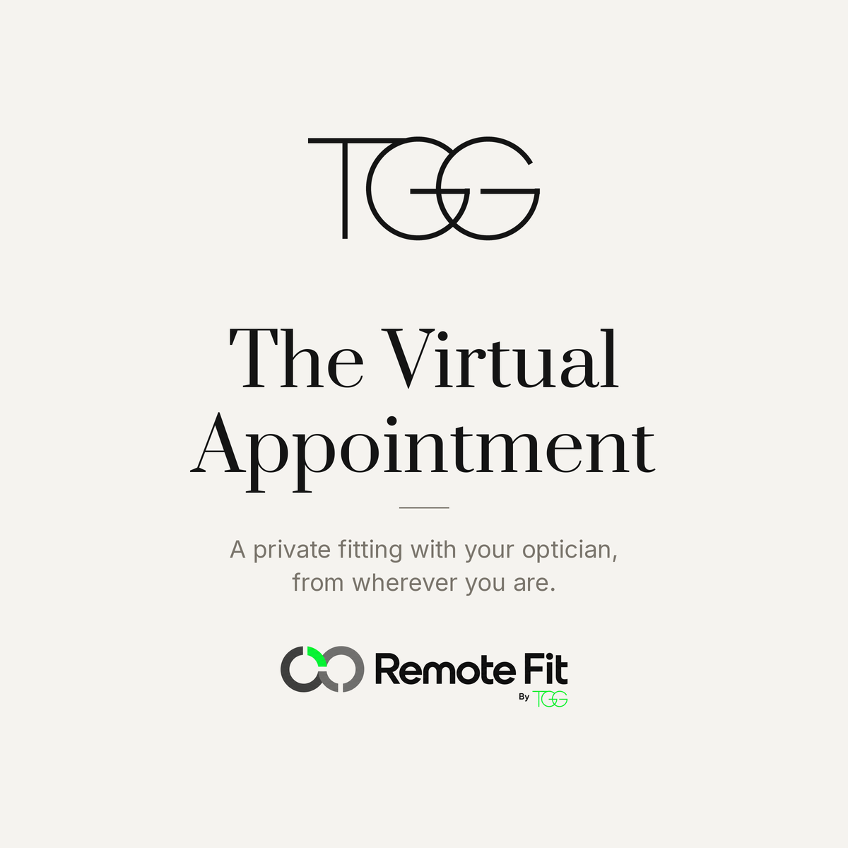 The Virtual Appointment from That Glasses Guy - a private fitting with your optician, with Remote Fit by TGG