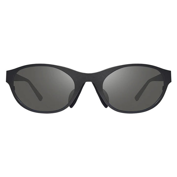 "Revo Black" Icon Oval Sunglasses
